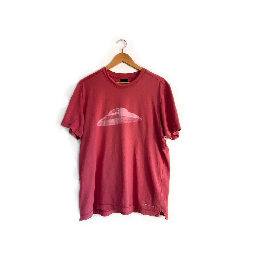 PS BY PAUL SMITH | UFO Print T-shirt In Grapefruit Pink | US XL
